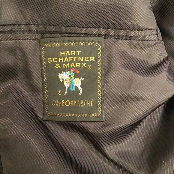 Hart Schaffner & Marx 41R Men’s Blazer Jacket Navy Blue Australian Wool - Picture 9 of 11